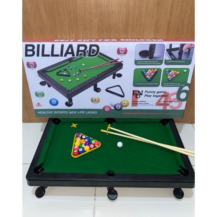 Toys Kingdom Kids - Mainan Billiard Angka Set / Meja Billiard Mini Portable / Mainan Anak [New] Toys