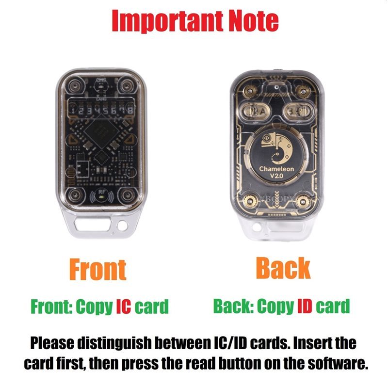 B27B Chameleon Ultra V2.0 RFID Smart Chip Reader Emulator+ 5XUID Keychain NFC Duplicator 125K