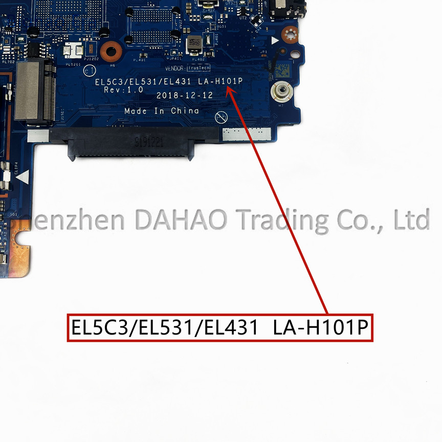 EL5C3/EL531/EL431 LA-H101P For Lenovo S340-14IWL S340-15IWL Laptop Motherboard With i3-8145U i5