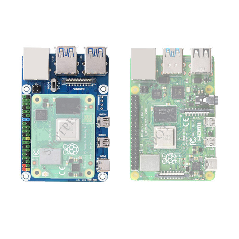 Raspberry Pi CM4 to Pi4 Adapter expansion board Compute module 4 IO Board Compatible with Raspberry