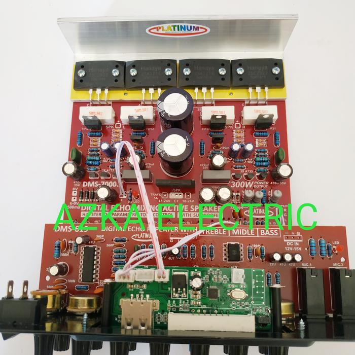 Kit Power Amplifier Speaker Aktif Mp3 Bluetooth Plus Digital Echo Mixing Dms 7000 Terpercaya