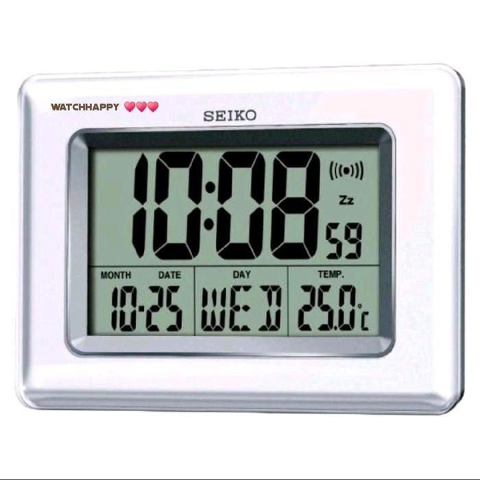 AMS - Bisa COD Jam Dinding Meja Digital SEIKO QHL058W ORIGINAL LCD Kalender QHL077W BM475