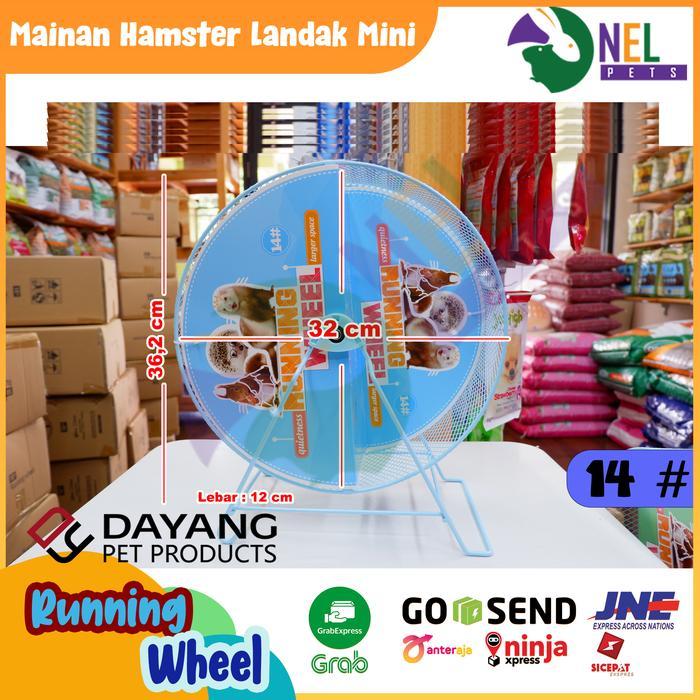 NEW PRODUK RUNNING WHEEL LANDAK MINI 33CM/JOGGING WHEEL LANDAK MINI FERRET DAYANG THANKYOU & HAPPY