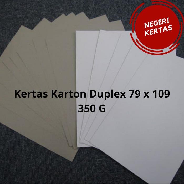 Kertas Karton Duplex 79x109cm 350 gsm