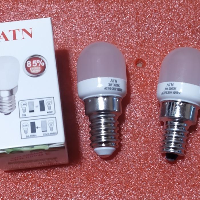 lampu LED kulkas E14/ E12 (putih / kuning)