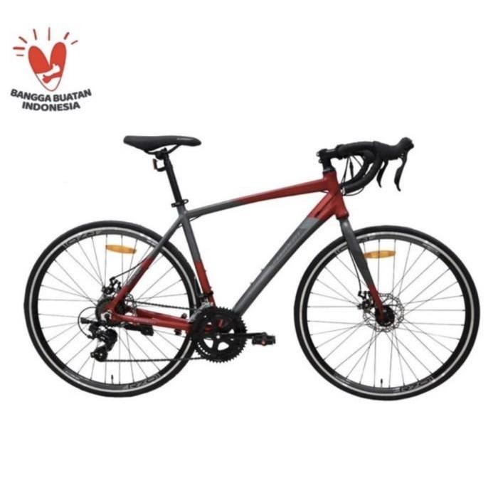 Sepeda Balap Element Roadbike FRC 38 Road Bike COD 700c free rakit SNI - RED