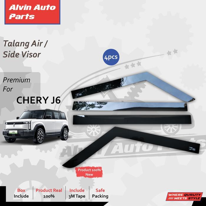 Talang Air Chery J6 / Side Visor J6 / Accessories Chery J6
