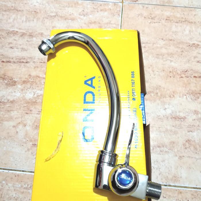 kran cuci piring angsa merk ONDA, instalasi dinding