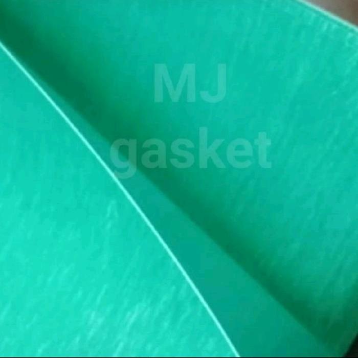 gasket lembaran non asbestos / gasket hijau non asbes tebal 0,8mm 50cm x 100cm