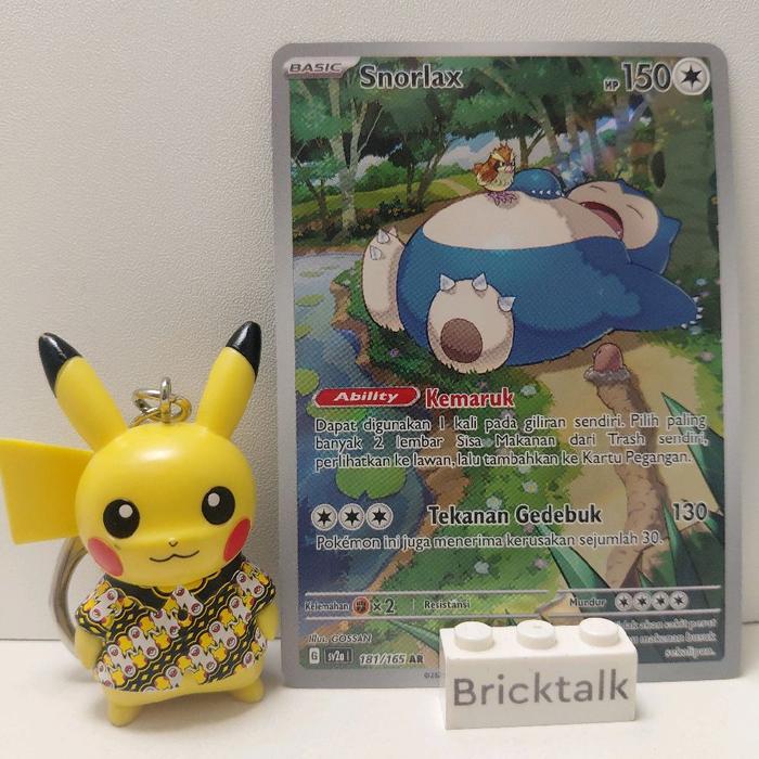Snorlax sv2a AR 181/165 indo Kartu Pokemon