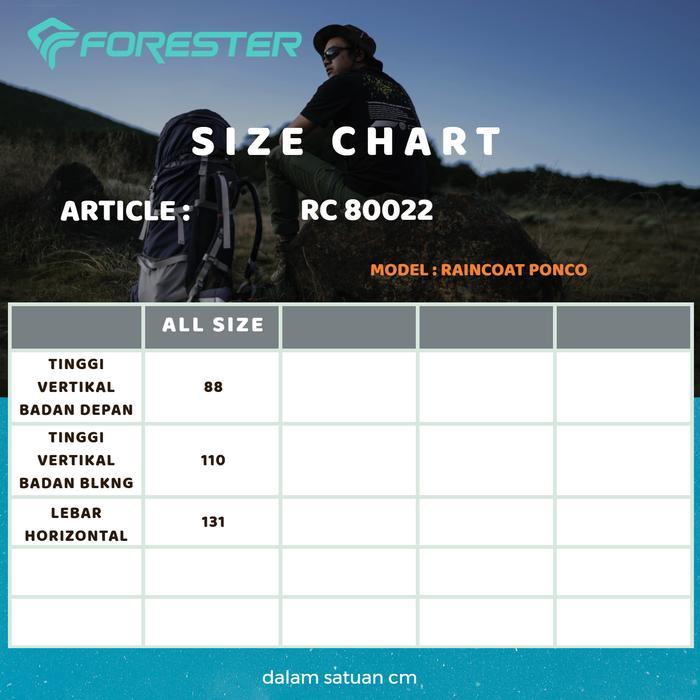 Forester Rc 80022 Jas Hujan Ponco Raincoat