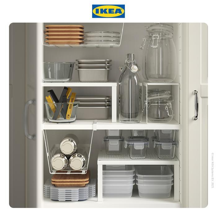 Ikea Bevara Klip Penutup Plastik Hitam/Kuning Isi 6Pcs