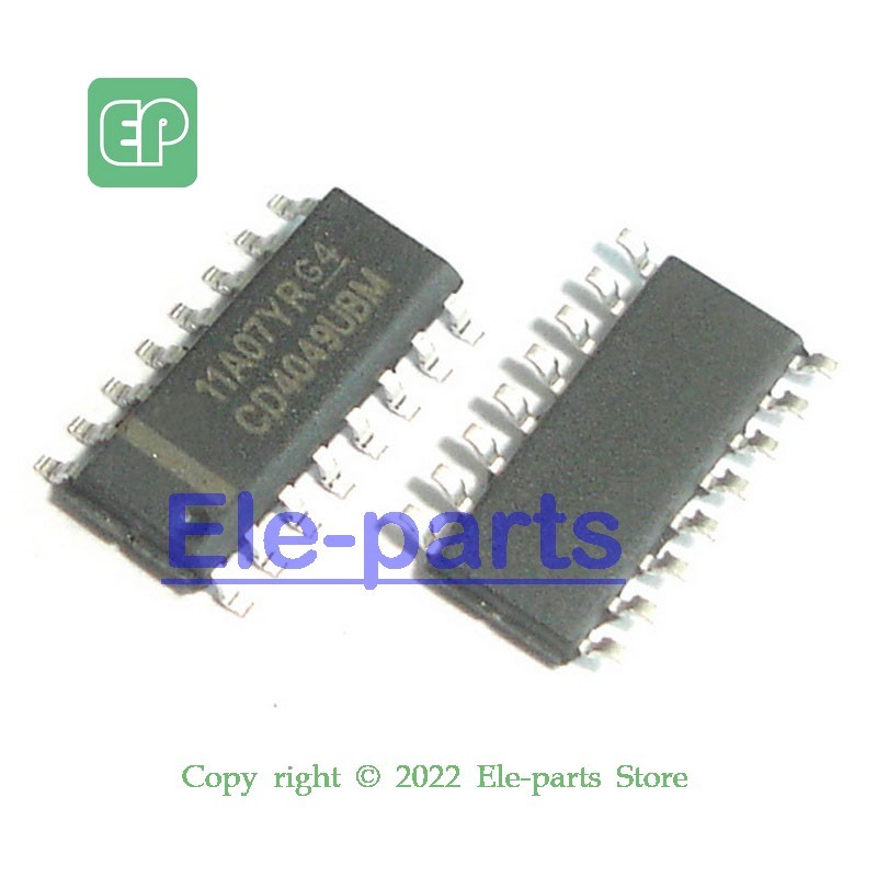 100 PCS CD4049UBM SOP-16 CD4049 CD4049BM CMOS Hex Inverting Buffer/Converter 16-SOIC Chip IC