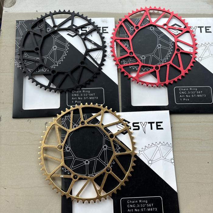 Polygon Chainring Chain Ring Piringan Gir Gear Depan Syte 873 Alloy Aloy 56T Sepeda Lipat Minion