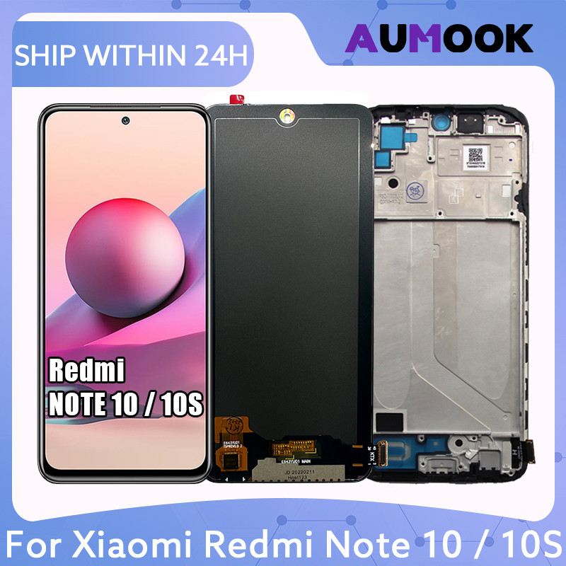 AMOLED LCD For Xiaomi Redmi Note 10 4G 10S LCD Display Touch Screen Digitizer Assembly For Redmi