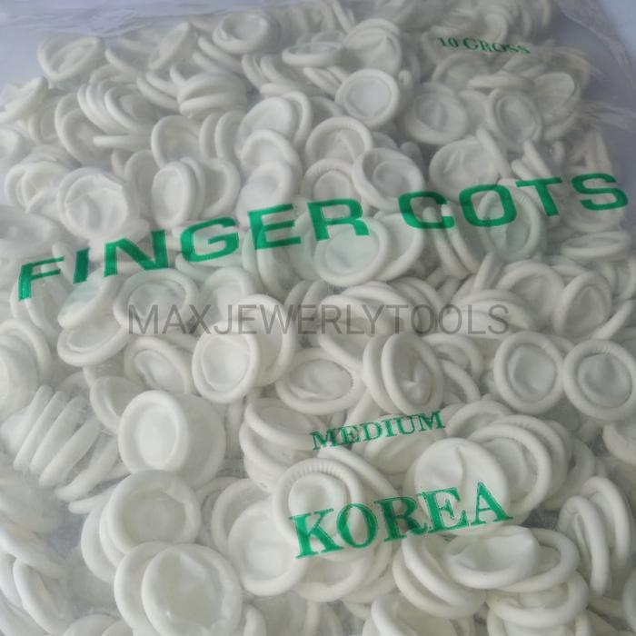 Ready Sarung Jari Karet Latex Finger Cots -Gratisongkir