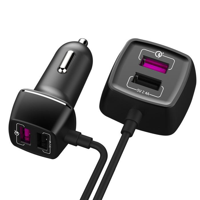 Car Charger V-Gen Vcc4-02 Fast Charging Qc3.0 Charger Mobil Vgen Terpercaya