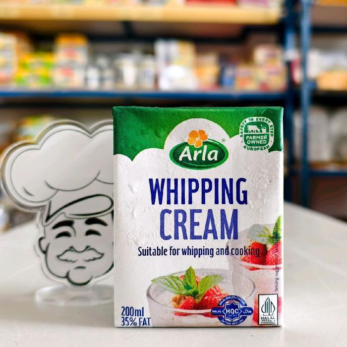 Ready Arla Whipping Cream 200Gr / Whipping Cream Cair Arla 200Gr / Whip Cream Dairy Arla 200Gr
