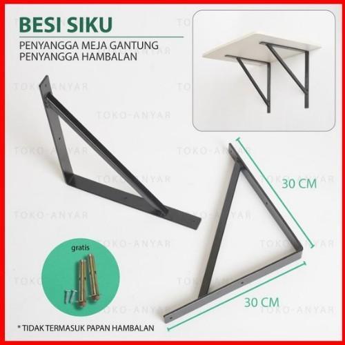 Bracket Besi Untuk Hambalan / Rak Dinding Multifungsi Siku Besi Siku L