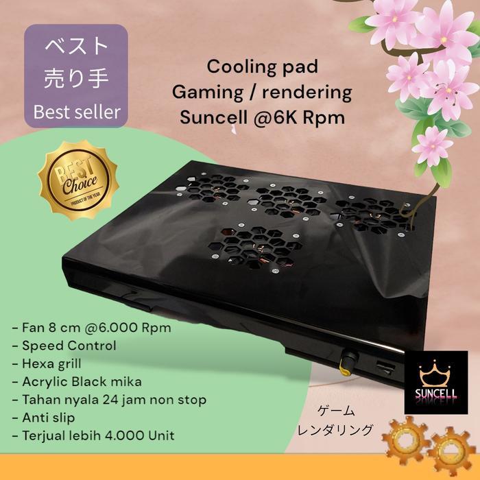 Cooling pad Laptop Suncell 6.000 Rpm fan