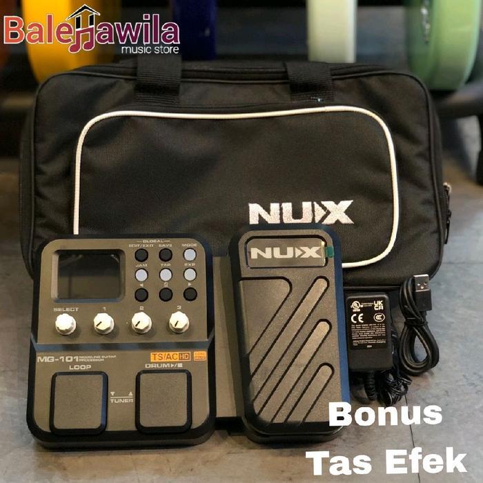 New Efek Gitar Nux MG101 Efek Nux MG 101 Multi Effect Pedal Original Pengganti Nux MG100