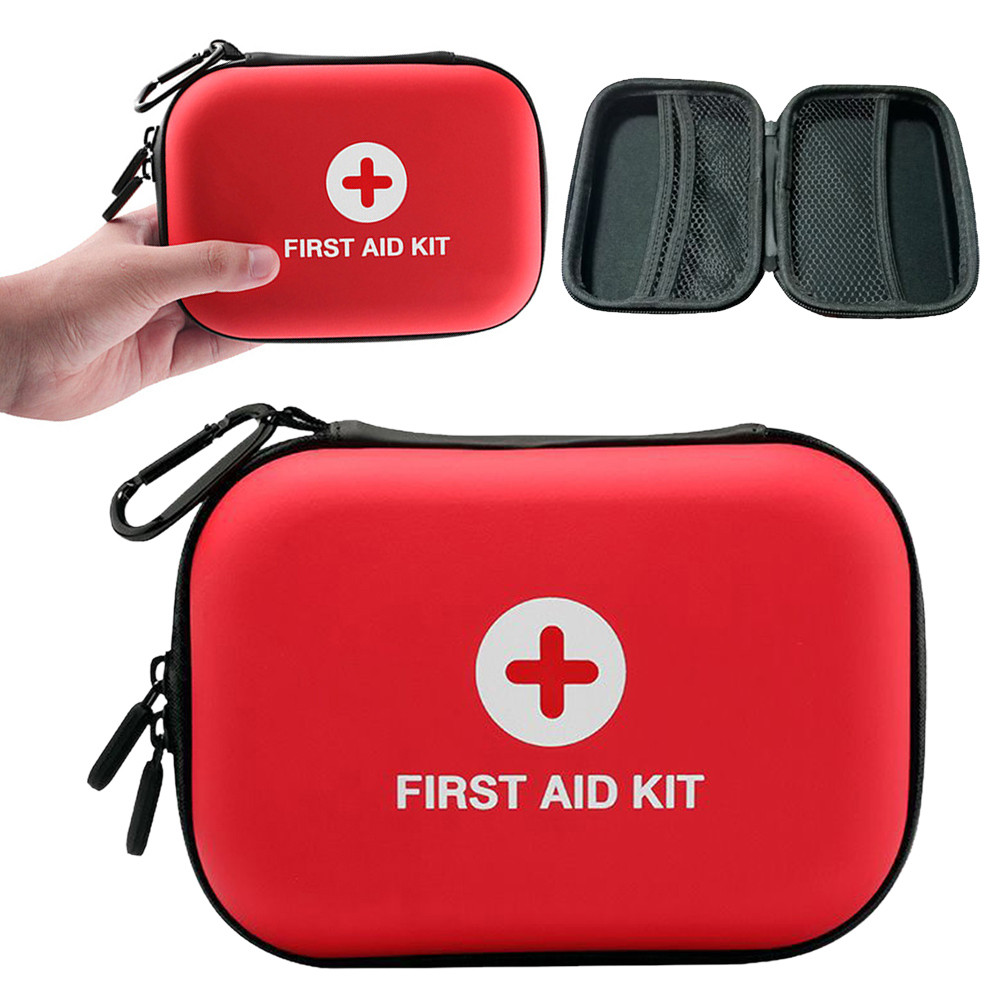 First Aid Kit Bag Empty Portable Emergency Medical Bag First Aid Hard Shell Case Small First Aid Bag