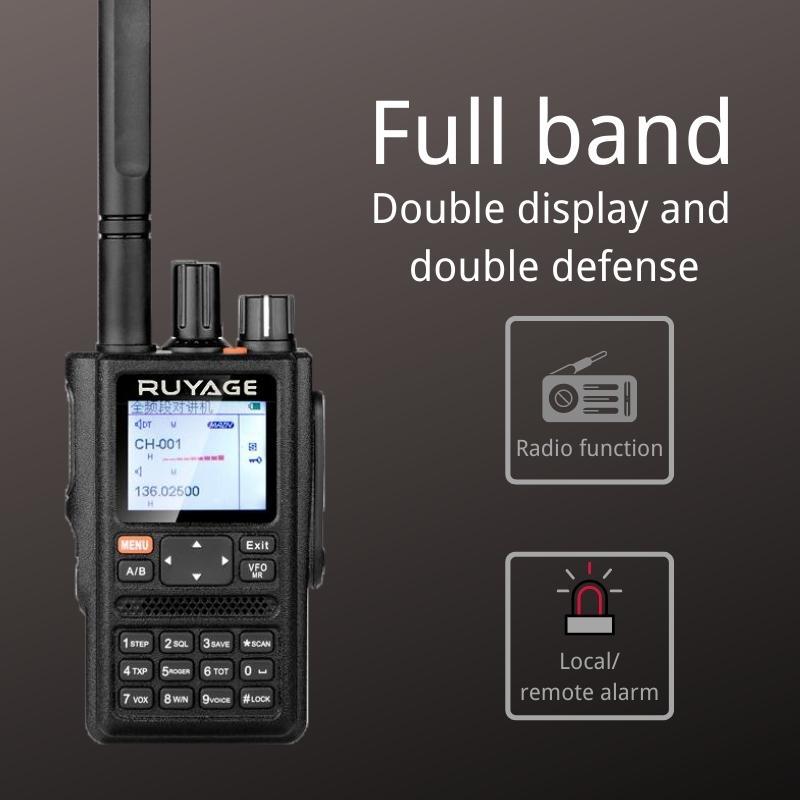 Ruyage UVQ4 All Band Radio Receiver Dual Band Long Distance Walkie