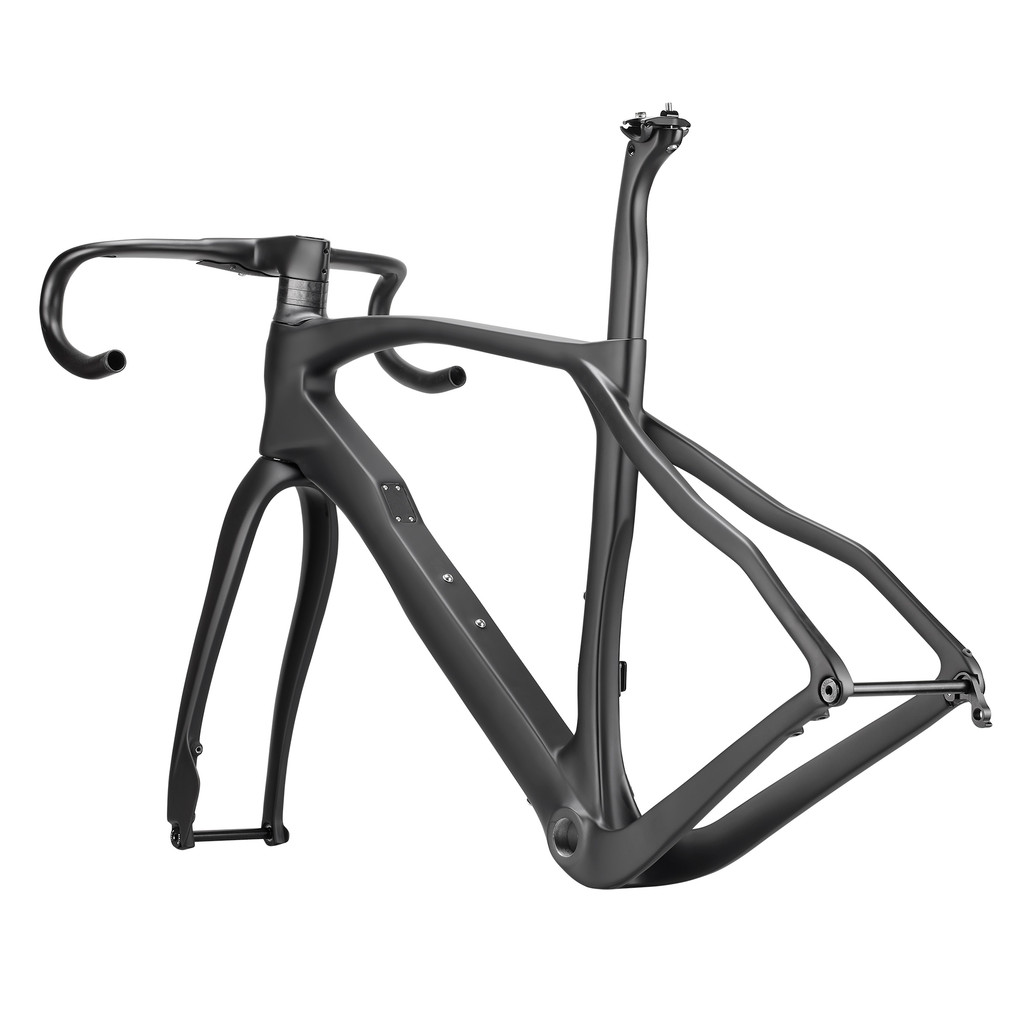 Airwolf 2025 T1000 700*45C Full Carbon Bike Gravel Frame BSA Carbon Cyclecross 47 50 53 55 57.5cm