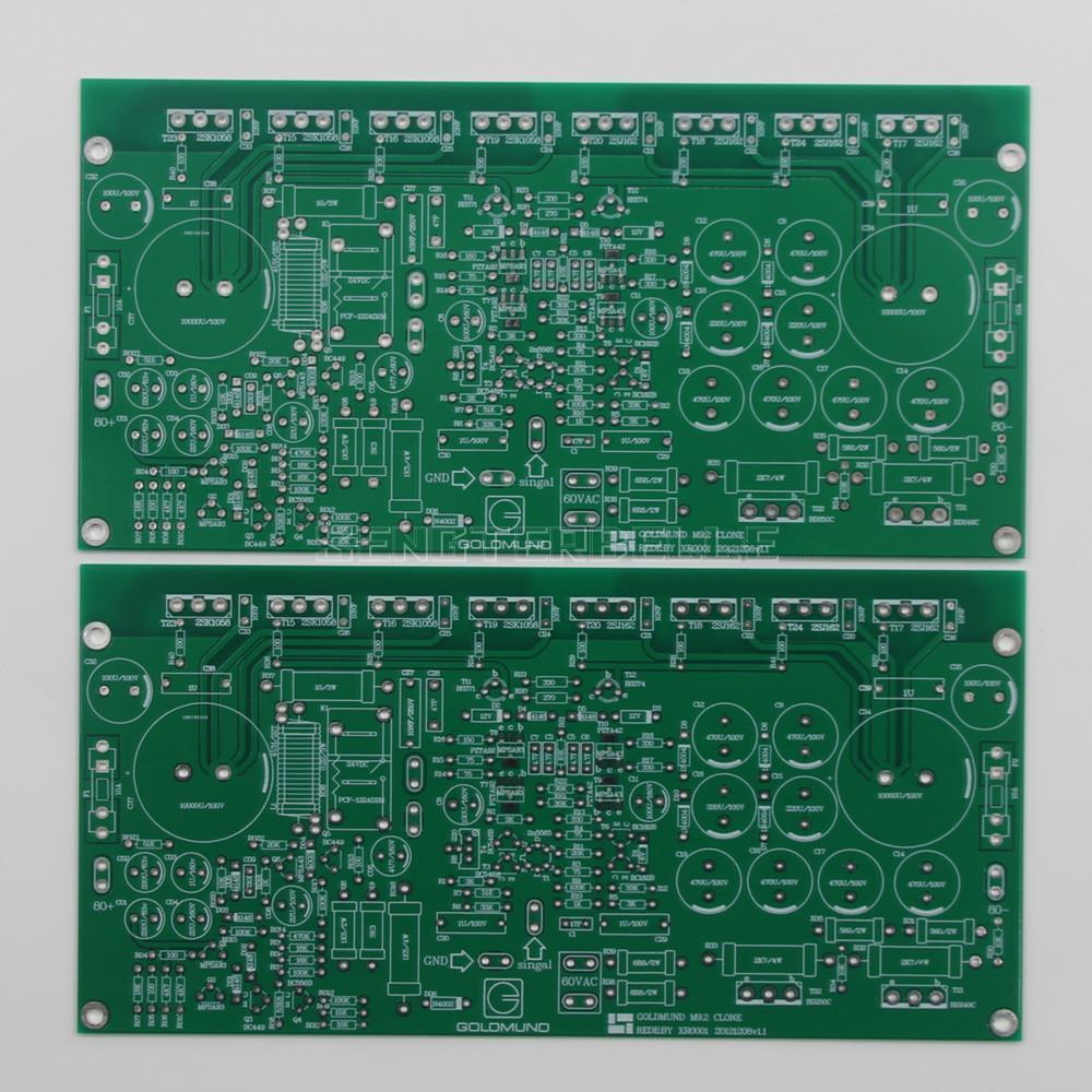 1 Pair HIFI Power Amplifier Board PCB Base On GOLDMUND M9.2 (2 Channle Bare PCB )