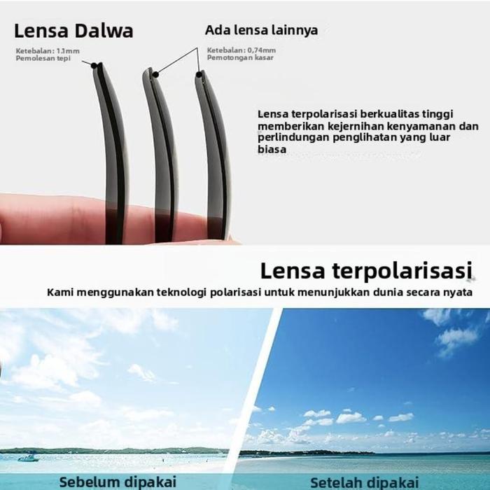 Best Seller FleksibelDalwa Kacamata Driving Fotokromik Terpolarisasi Anti Uv400 360 Guard - Kacamata