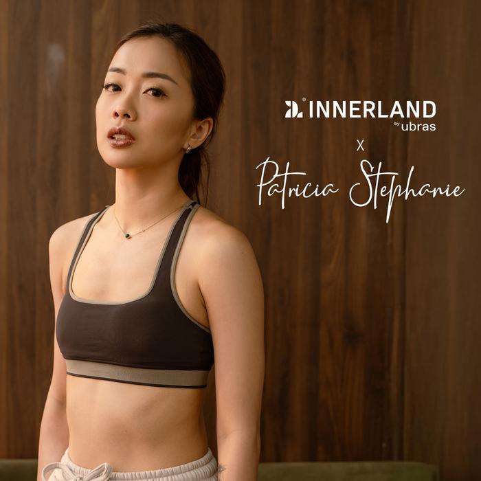 Ubras Innerland Sport Bra Breeze Black X Patricia Stephanie / Sport Bra Olahraga Running Gym Yoga