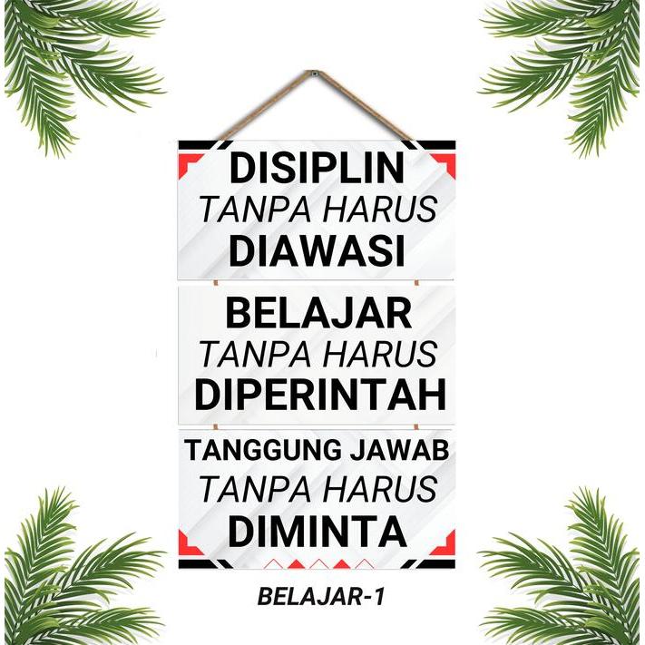 Hiasan Dinding motivasi Belajar model gantung