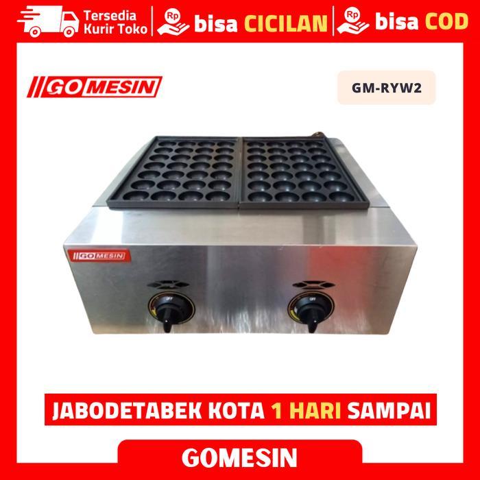 MESIN TAKOYAKI GM-RYW2 MESIN PEMBUAT TAKOYAKI GAS 56 LUBANG ORIGINAL