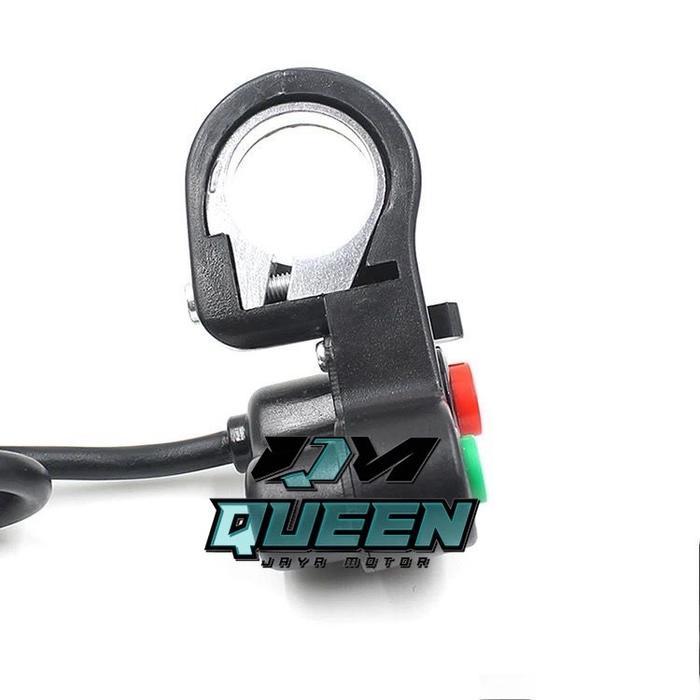Saklar Mini Model L Swich Kiri 2Tombol Sen On/Off Lampu Breket Stang Universal Motor Mega Pro Tiger