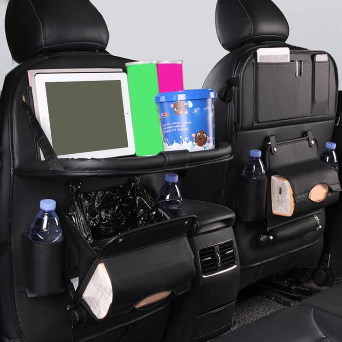 Car storage bag Car seat hanging bag Seat back storage bag Leather storage bag Storage bag