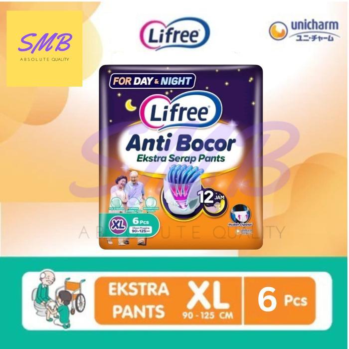 Ready Lifree Ekstra Serap Popok Celana Dewasa - XL6