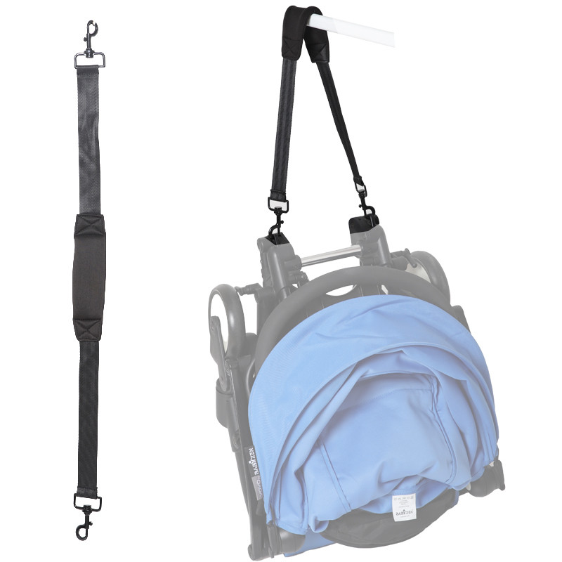 Baby Stroller Accessories Stroller Shoulder Strap For YOYO/Babyyoya/BabyThrone Stable Black Portable