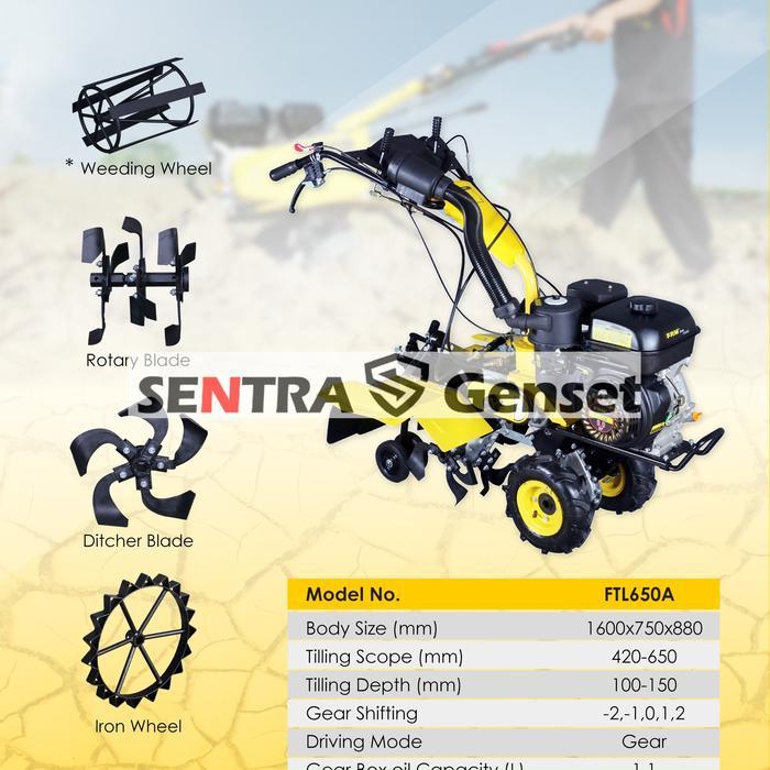 mesin traktor bajak sawah Firman FTL650A