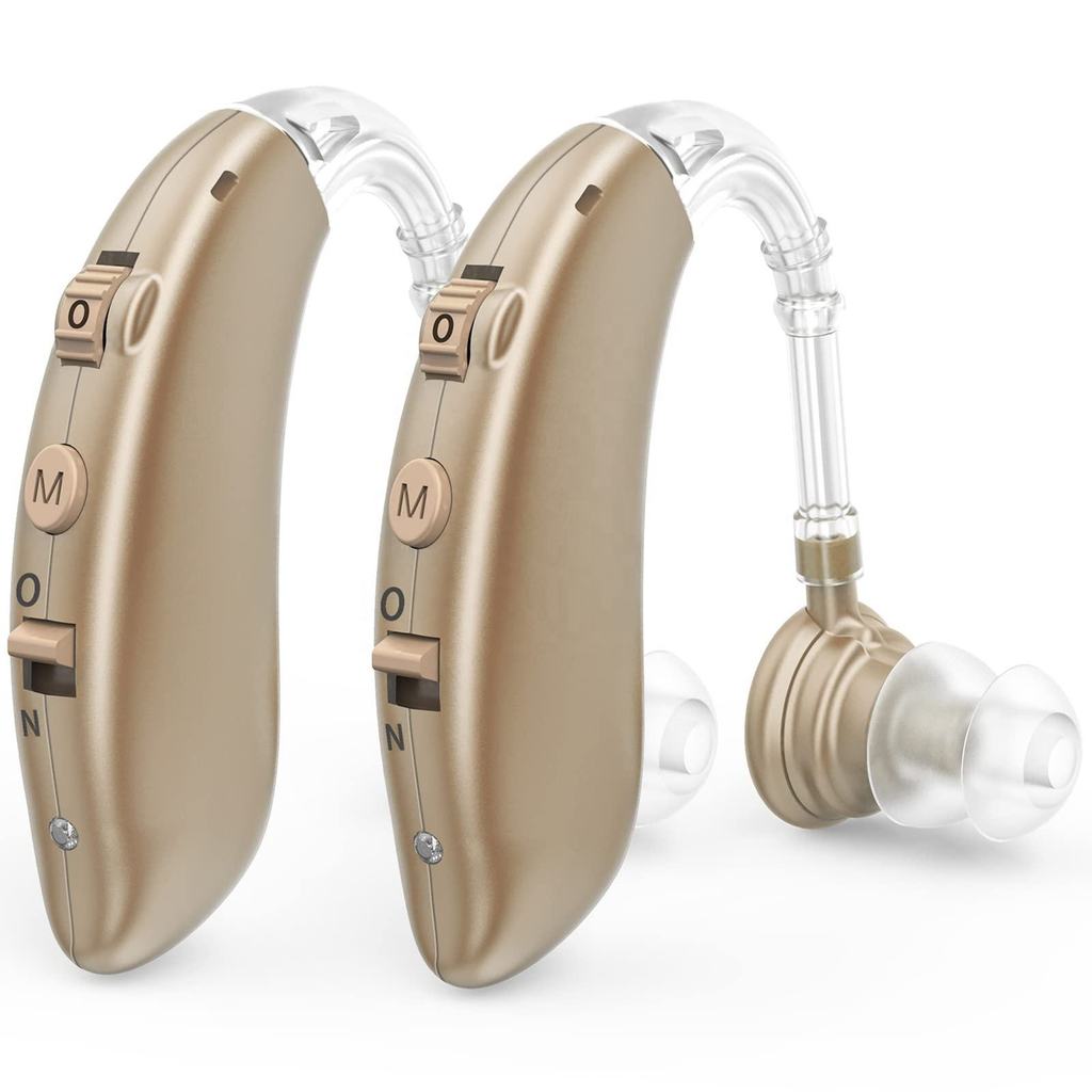 2025 New Bluetooth Mini Rechargeable Hearing Aid Digital BTE Hearing Aids Adjustable Tone Sound
