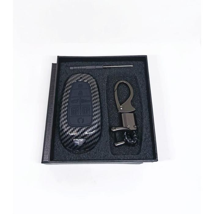 Sarung Remote Cover Kunci Hyundai Ioniq 5 / Ioniq 6 Carbon