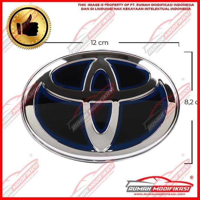 EMBLEM - LOGO - TOYOTA RUSH 2006-2017 - HYBRID BLUE - BELAKANG