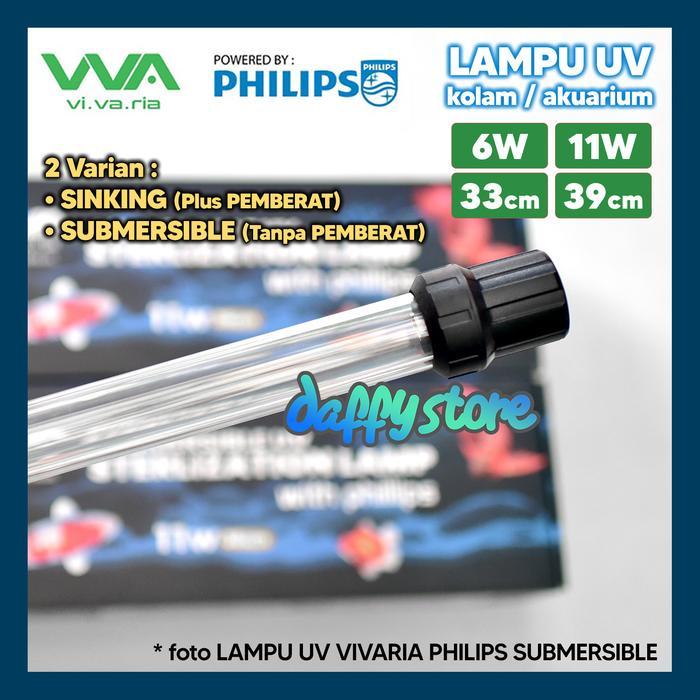 Lampu UV Vivaria Philips 6W 11W Sterilizer Akuarium Kolam