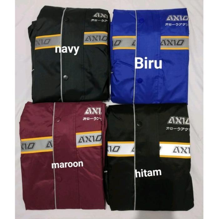 Jas Hujan Axio Europe 100% Original Setelan Jaket Celana Pria Wanita Pasti Promo