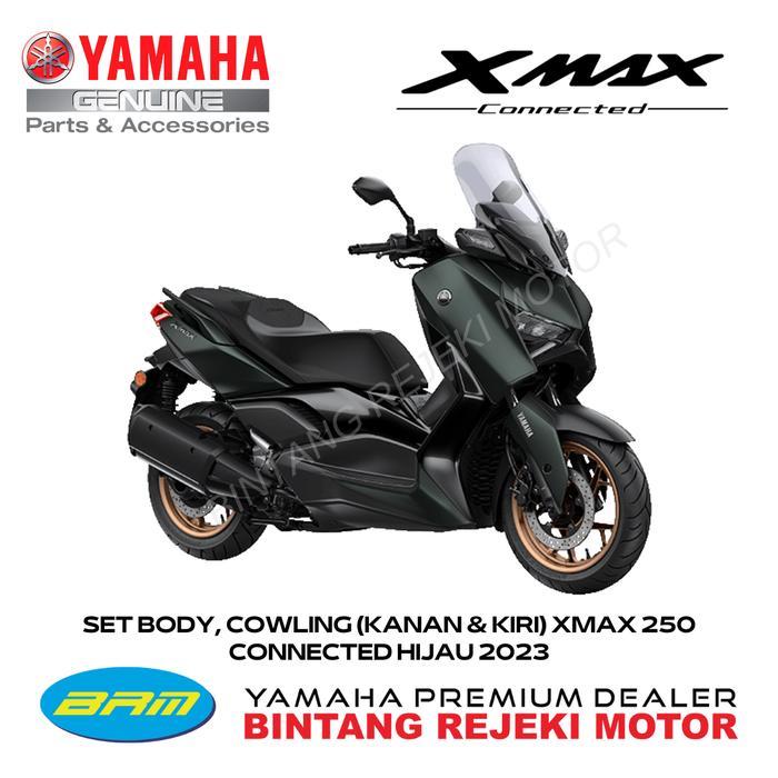 Set Body, Cowling (Kanan & Kiri) Xmax 250 Connected Hijau 2023