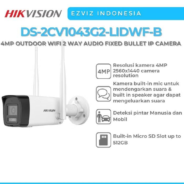 Ip Camera Outdoor Wifi Hikvision Two Way Audio