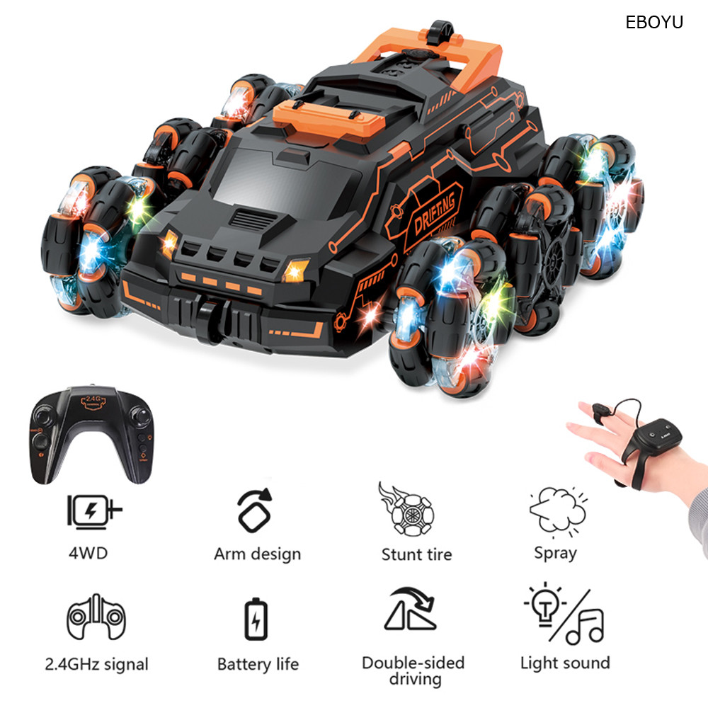 JJRC JC03 Six Wheels Swing Arms RC Stunt Car 1:24 2.4GHz RC Drift Car