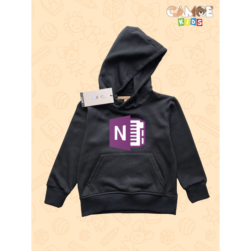 Jaket Hoodie Anak KIDS Onenote Icon logo