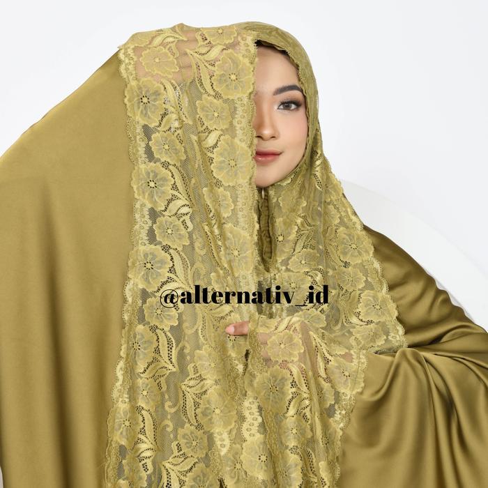 NEW PRODUK ( SUTRA SILK PREMIUM )MUKENA DEWASA FULL RENDA SILK PREMIUM LUXURY GRADE A MEWAH MUSLIM