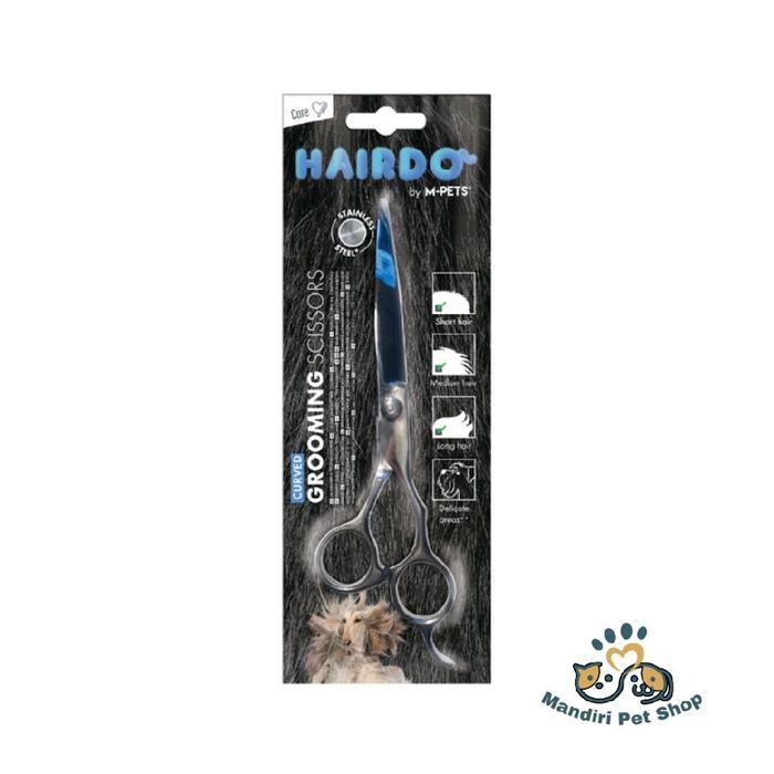 Terlaris M-Pets Grooming Curved Scissors Stainless Steel - Gunting Melengkung Bulu Anjing & Kucing