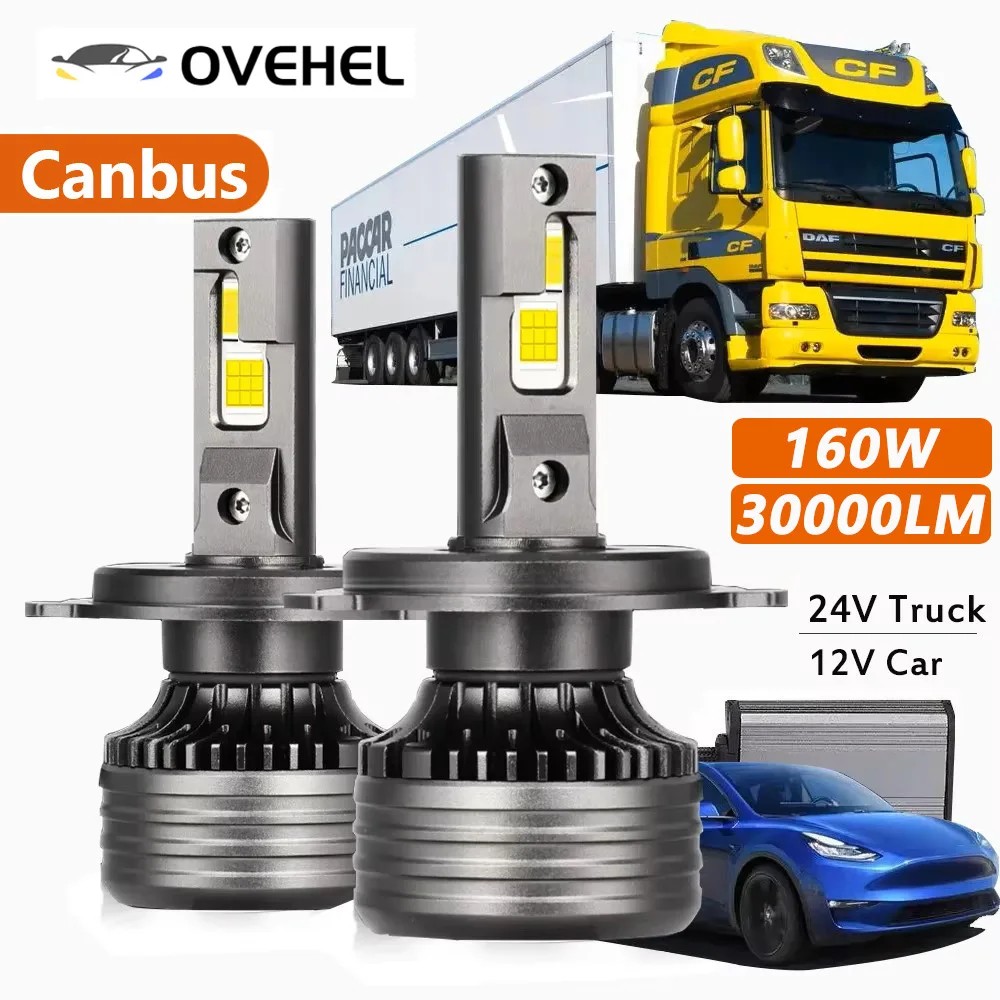 H7 LED H4 LED Canbus Bulbs Headlight 160W 30000LM H11 HB4 9006 HB3 9005 Auto Moto 12V Car CSP 3570